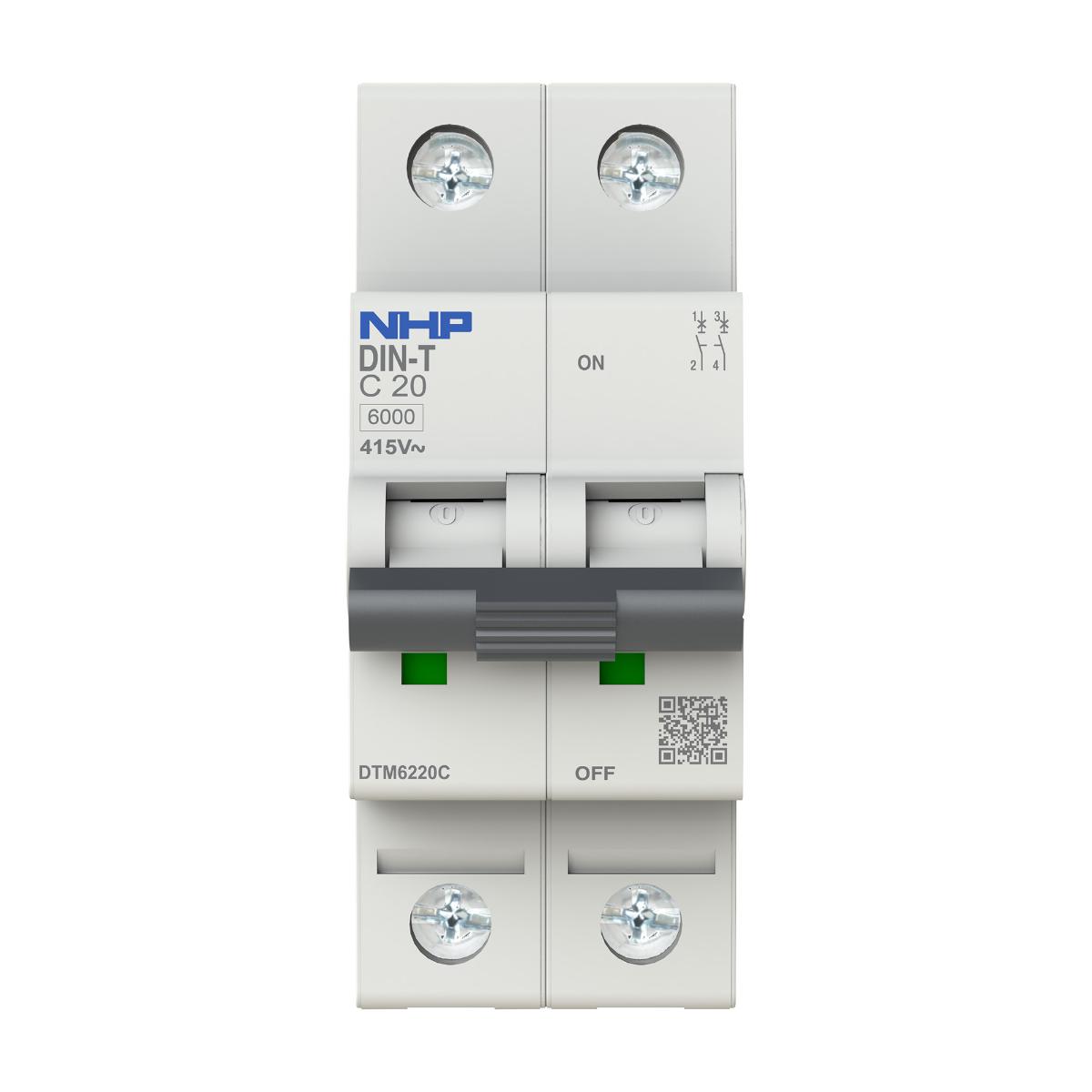 MCB DIN-T 6KA 2P 63A D CURVE 2 MODULE