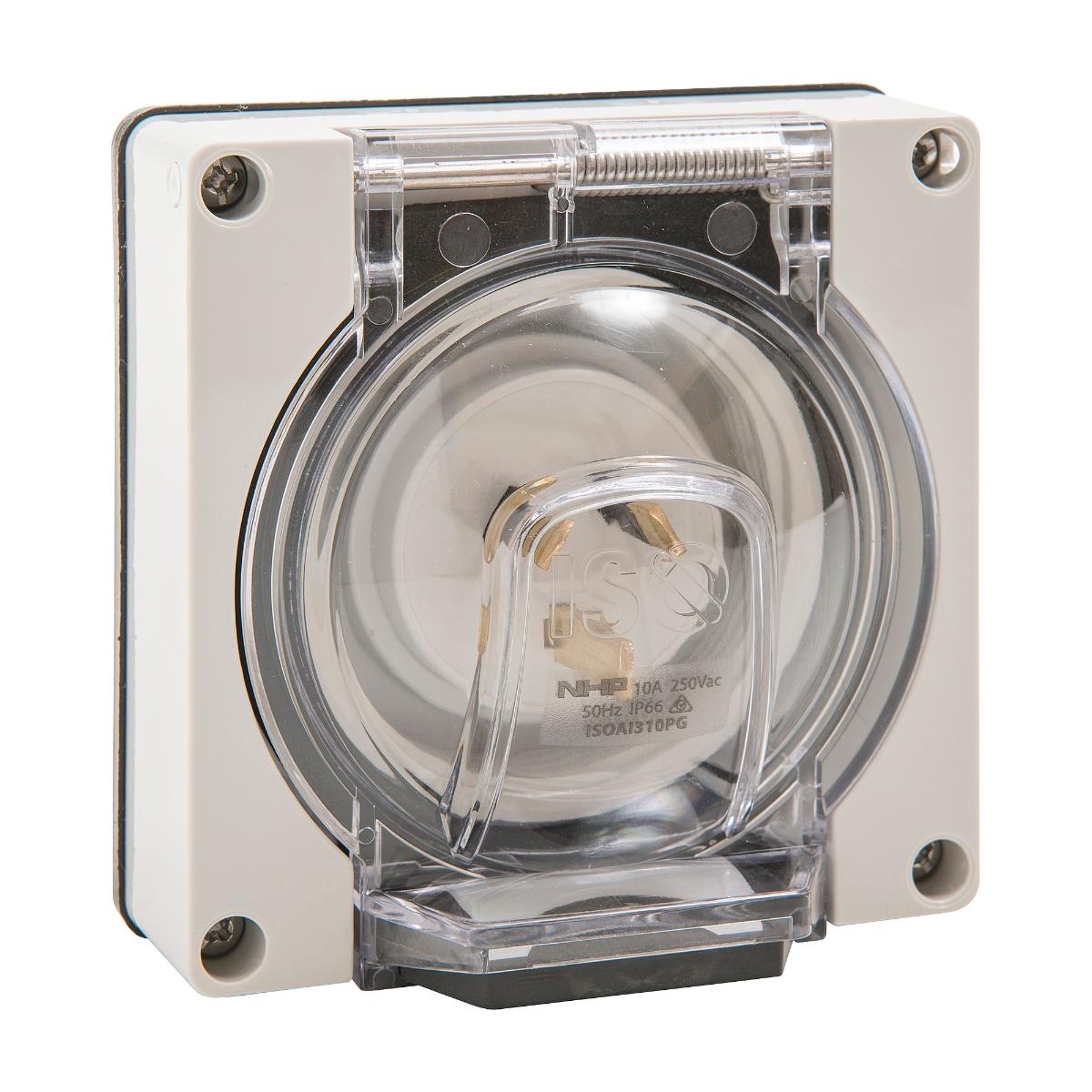 ISO APPLIANCE INLET 3F PINS 10A 250V