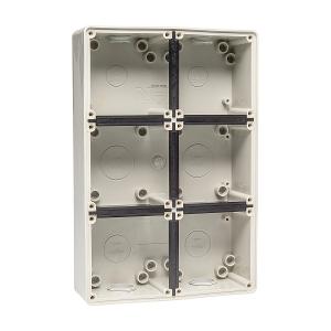 ISO BACK BOX SIX GANG STANDARD GREY ISO BACK BOX SIX GANG STANDARD GREY