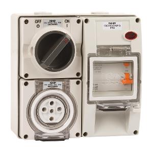 ISO SW/PLUG RCD PROT 3F PINS 15A 1PH GRY ISO SW/PLUG RCD PROT 3F PINS 15A 1PH GRY