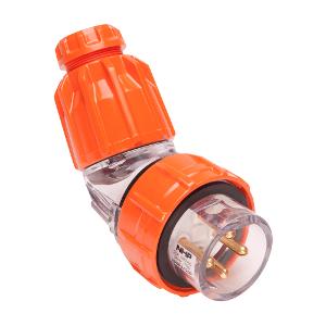 ISO PLUG TOP ANGLED 3PH 4 RND PINS 20A ISO PLUG TOP ANGLED 3PH 4 RND PINS 20A
