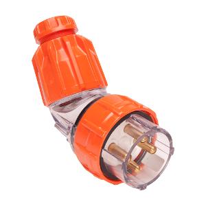 ISO PLUG TOP ANGLED 3PH 4 RND PINS 40A ISO PLUG TOP ANGLED 3PH 4 RND PINS 40A