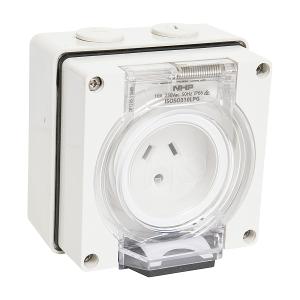 ISO SOCKET OUTLET 1PH 2FLT + 1RND 10A ISO SOCKET OUTLET 1PH 2FLT + 1RND 10A