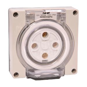 ISO SOCKET OUTLET 3PH 4 ROUND PINS 32A ISO SOCKET OUTLET 3PH 4 ROUND PINS 32A