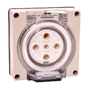 ISO SOCKET OUTLET 3PH 5 ROUND PINS 32A ISO SOCKET OUTLET 3PH 5 ROUND PINS 32A