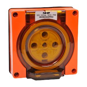 ISO SOCKET OUTLET 3PH 5 ROUND PINS 32A ISO SOCKET OUTLET 3PH 5 ROUND PINS 32A