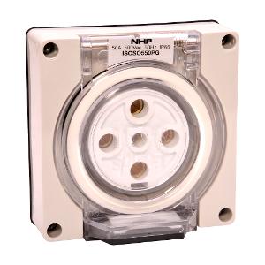 ISO SOCKET OUTLET 3PH 5 ROUND PINS 50A ISO SOCKET OUTLET 3PH 5 ROUND PINS 50A