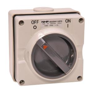 ISO SWITCH 1PH 2 POLE 10A GREY ISO SWITCH 1PH 2 POLE 10A GREY
