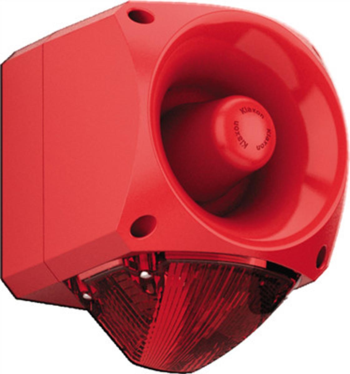 SOUNDER & RED STROBE 110/240VAC 105DB