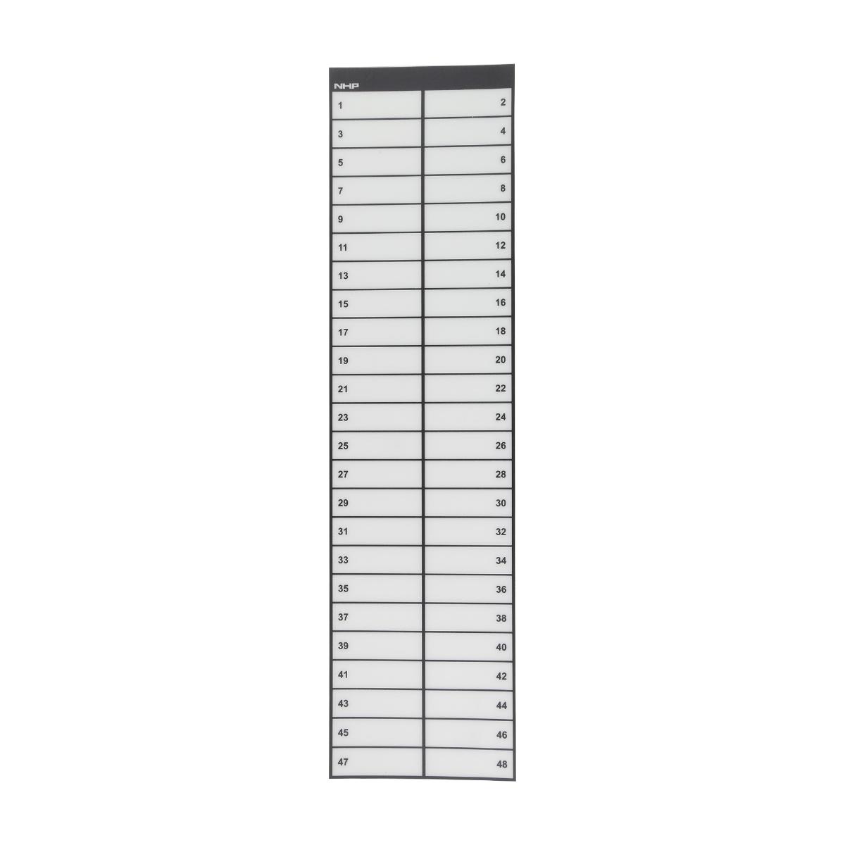 LABEL ESC LEGEND 1-48 FOR DIN-T