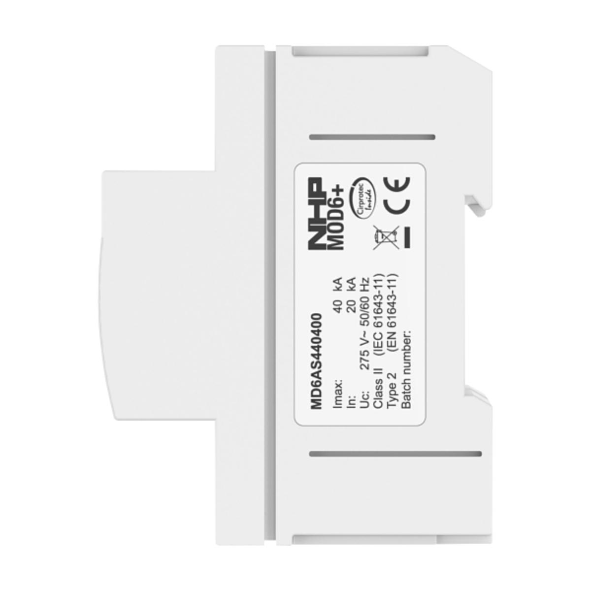 MOD6 SPD 3P+N 40KA 4 MODULE