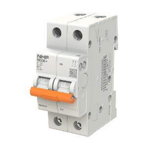 Image for product MCB MOD6+ 6KA 2P 63A C CURVE 2 MODULE