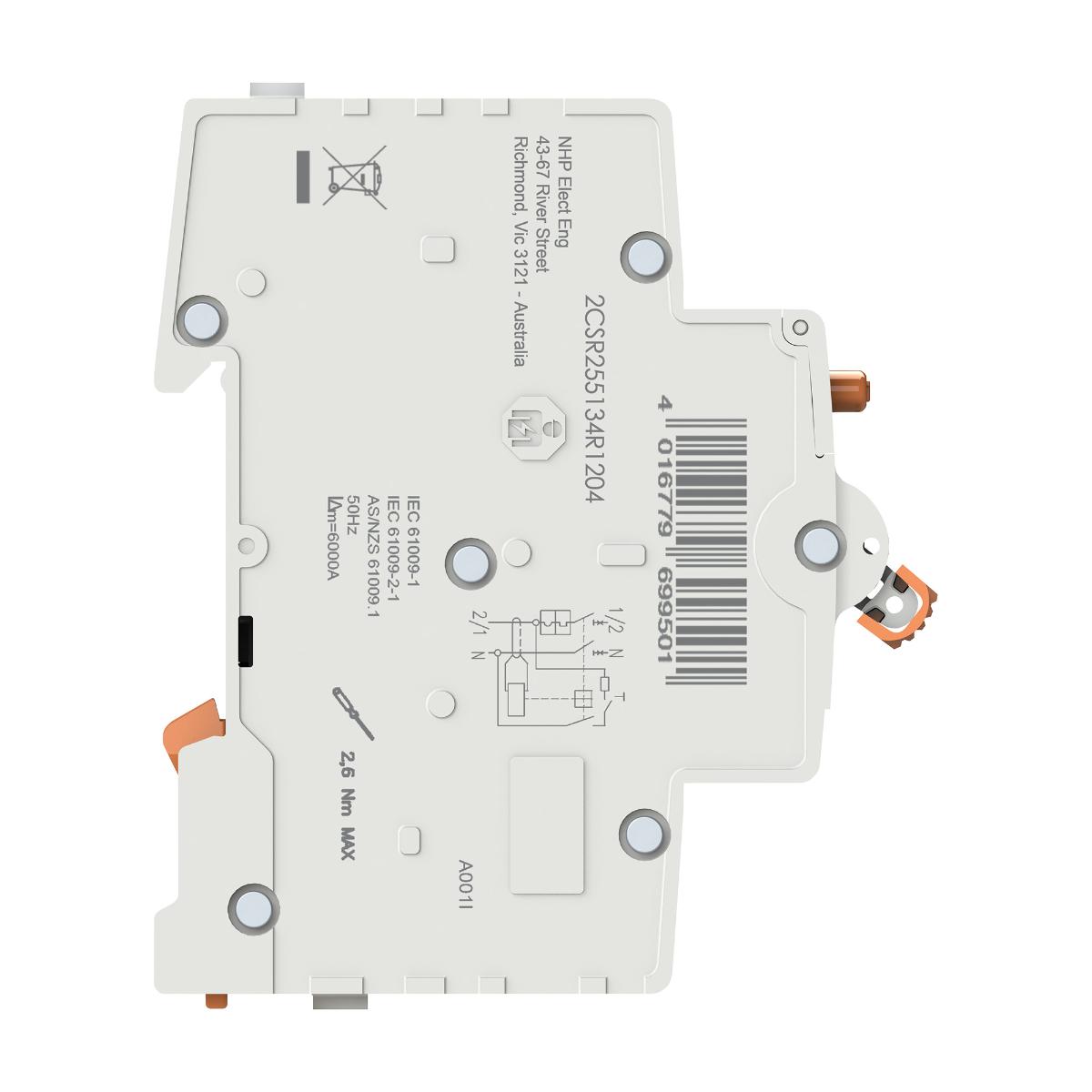 RCBO MOD6+ 1P+SN 40A 6KA 30MA 2 MODULE