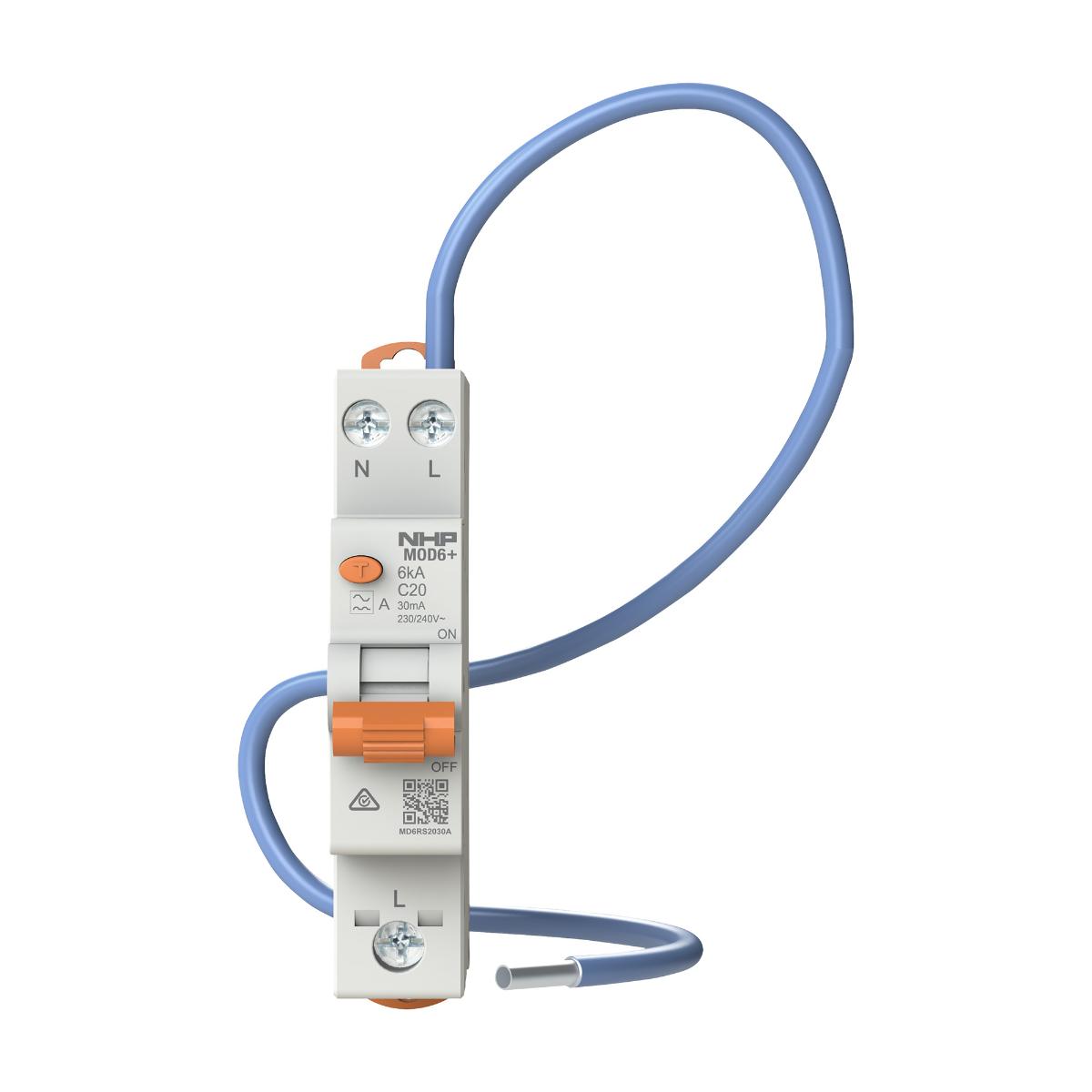 RCBO MOD6+ 1P+SN 32A 6KA 30MA 1 MODULE
