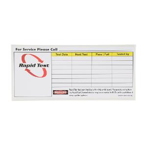 RAPID TEST RCD SYSTEM STICKER PKT OF 10 RAPID TEST RCD SYSTEM STICKER PKT OF 10