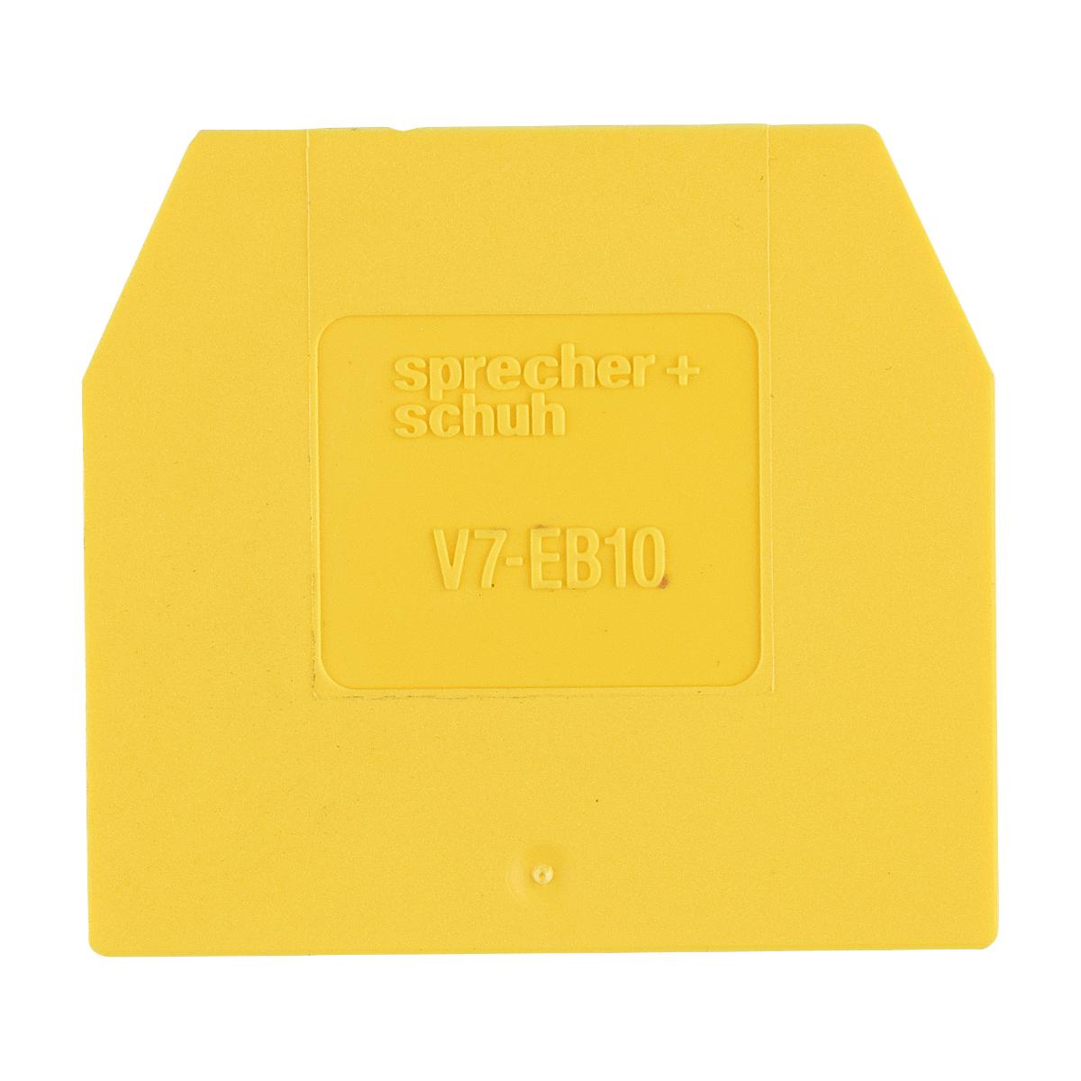 END PLATE FOR V7WG6/WG10/16S YELLOW