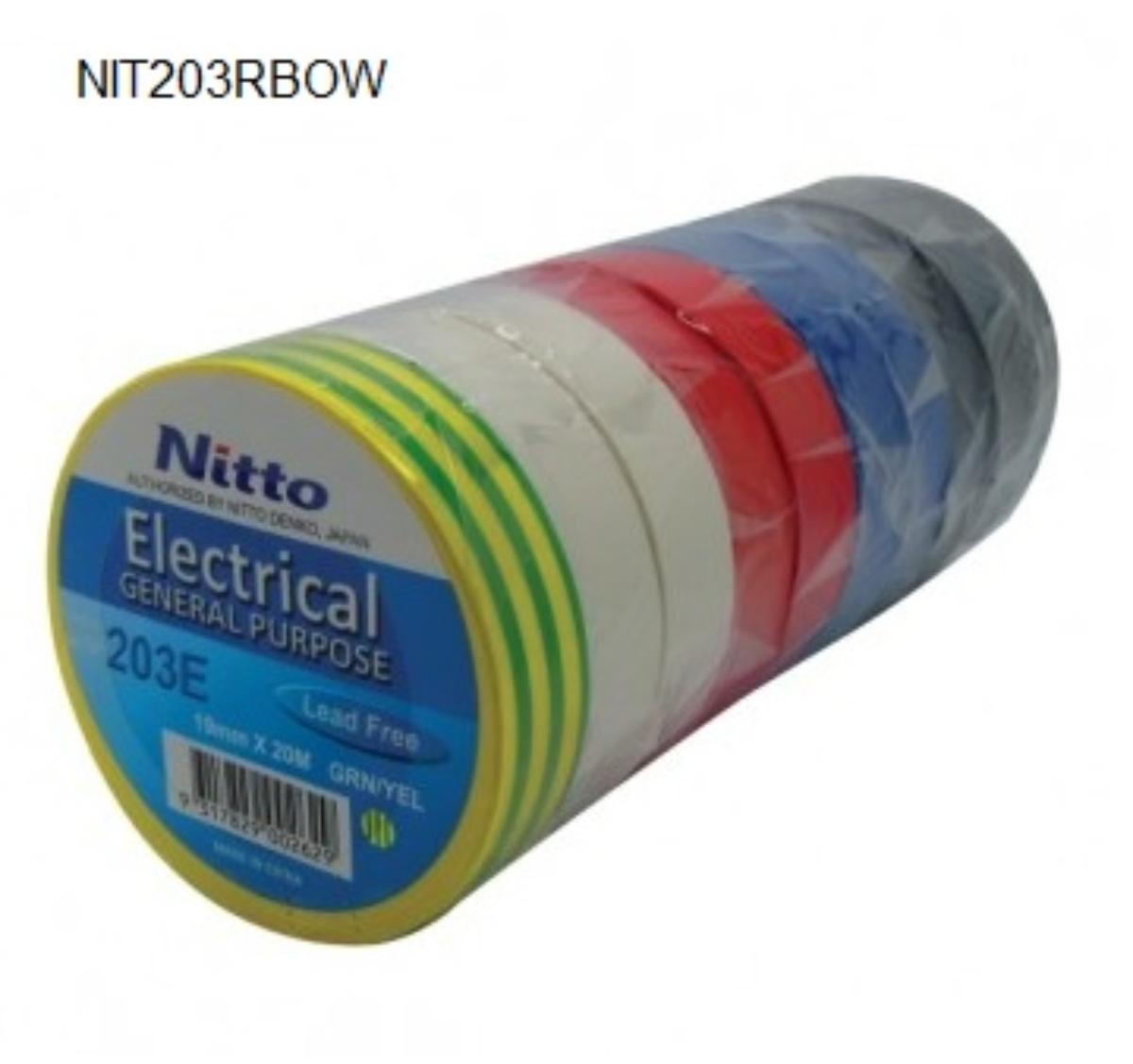 PVC INSULATION TAPE RAINBOW PK 18mmX20M