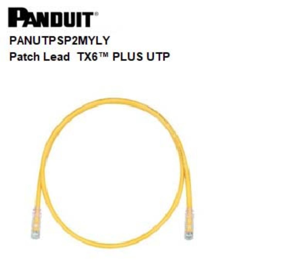 PATCHLEAD COPPER CAT6 UTP 2M YELLOW