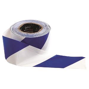 BARRICADE TAPE BLUE WHITE  75mm X 100M BARRICADE TAPE BLUE WHITE  75mm X 100M