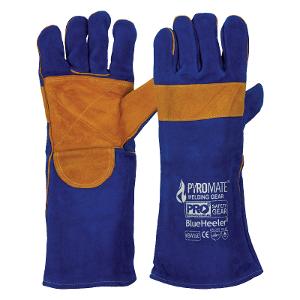 WELDING GLOVES BLUE & GOLD KEVLAR STITCH WELDING GLOVES BLUE & GOLD KEVLAR STITCH