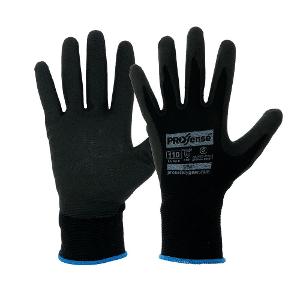 GLOVE STINGA BLACK PVC FOAM CTD SIZE 10 GLOVE STINGA BLACK PVC FOAM CTD SIZE 10