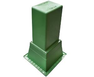 PILLAR BOX TALL & BASE VENT GREEN