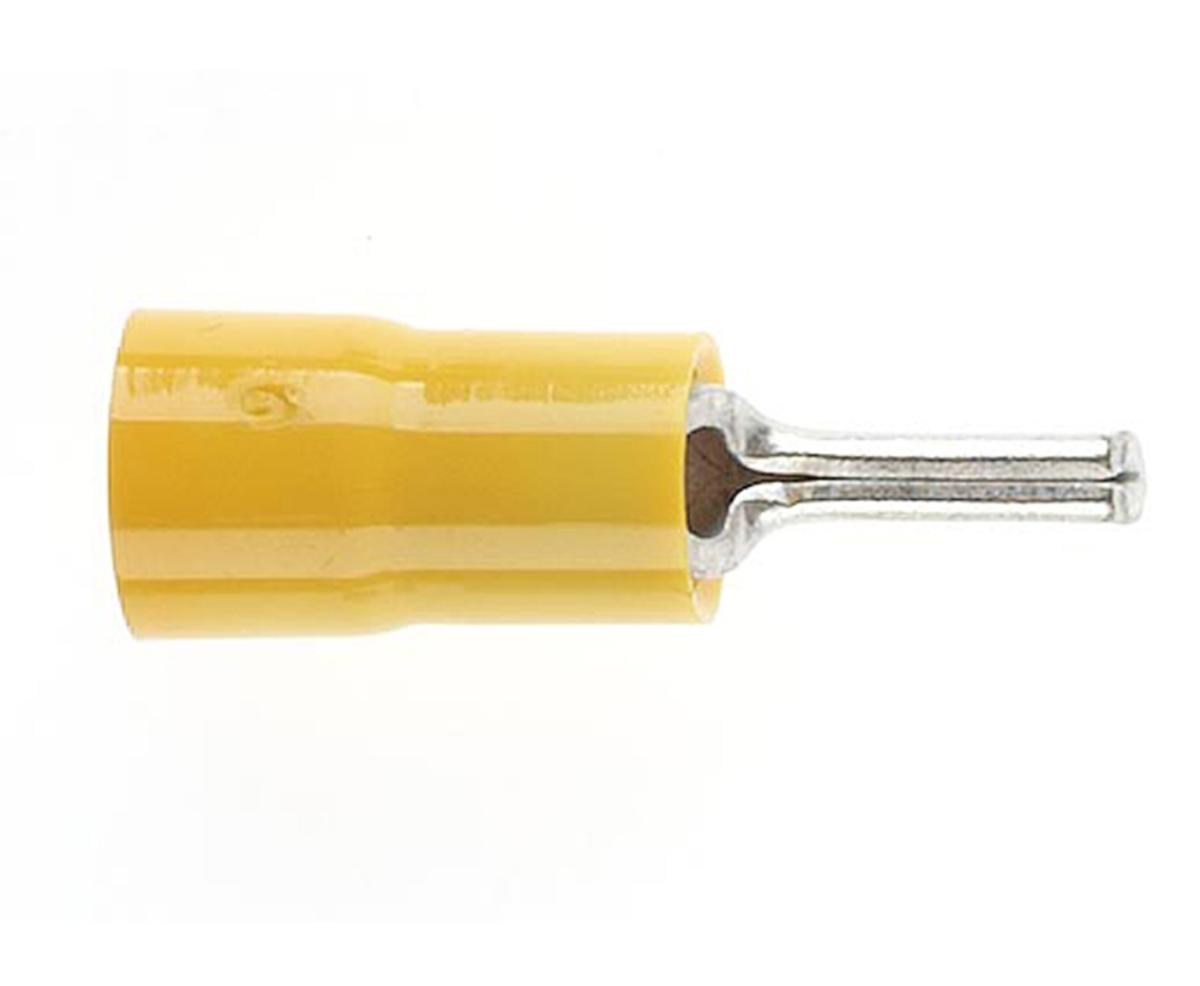 INSULATED PIN CONNECTOR S/G YELLOW 100PK