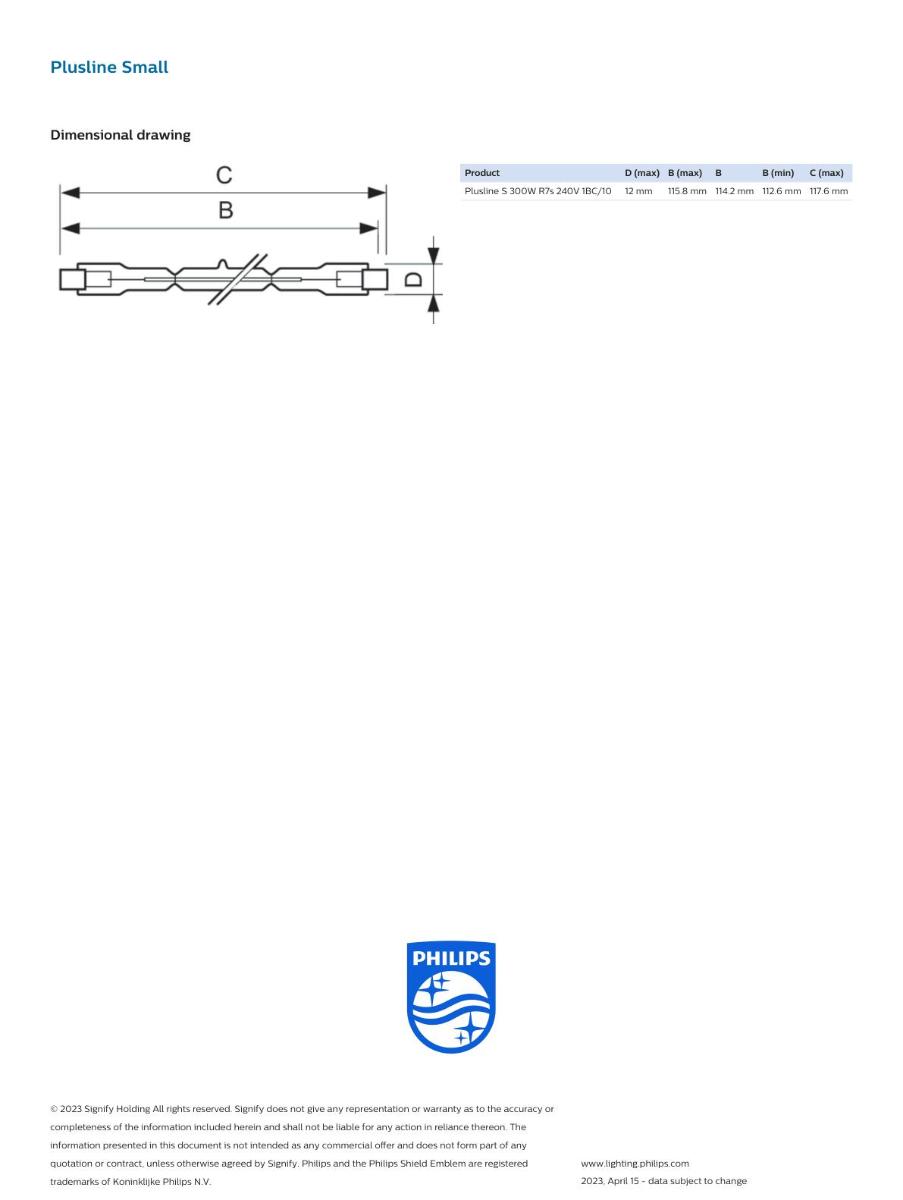 PLUSLINE PRO HALOGEN LAMP 300W R7S 240V