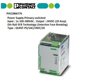 QUINT-PS/1AC/24DC/20 PRIMARY-SWITCHED QU QUINT-PS/1AC/24DC/20 PRIMARY-SWITCHED QU