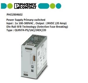 QUINT4-PS/1AC/24DC/20 PRIMARY-SWITCHED Q QUINT4-PS/1AC/24DC/20 PRIMARY-SWITCHED Q
