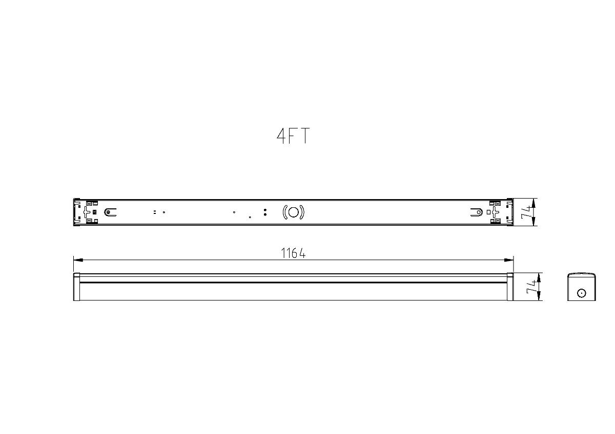 BATTEN ECO LED 36W 1200MM COL/LUM SELECT