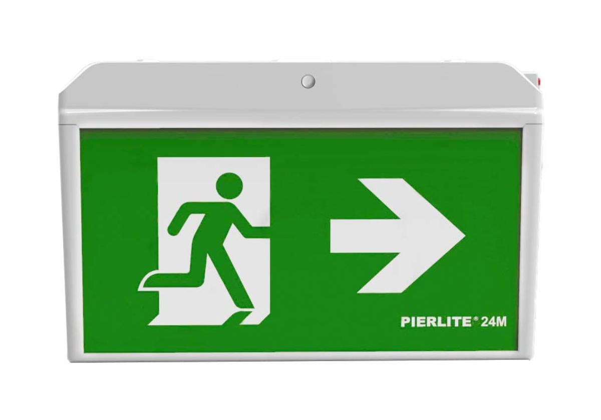 LED EMERG EXIT STINGRAY GEN 3 WHITE 24M