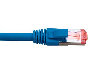 CAT6A SHIELDED PATCHLEAD BLUE 0.5MTR