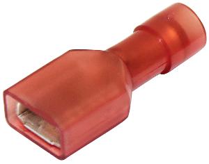 FULLY INSUL QC RECEPT D/G RED 6.4MM 100P FULLY INSUL QC RECEPT D/G RED 6.4MM 100P
