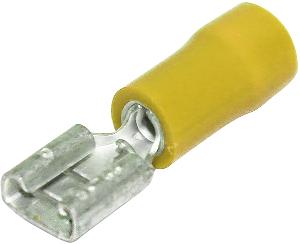INSUL QC RECEPT D/G YLLW 6.4X0.8MM 50PK INSUL QC RECEPT D/G YLLW 6.4X0.8MM 50PK