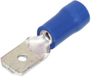 INSULATED MALE TAB D/G BLUE 6.4MM 100PK INSULATED MALE TAB D/G BLUE 6.4MM 100PK