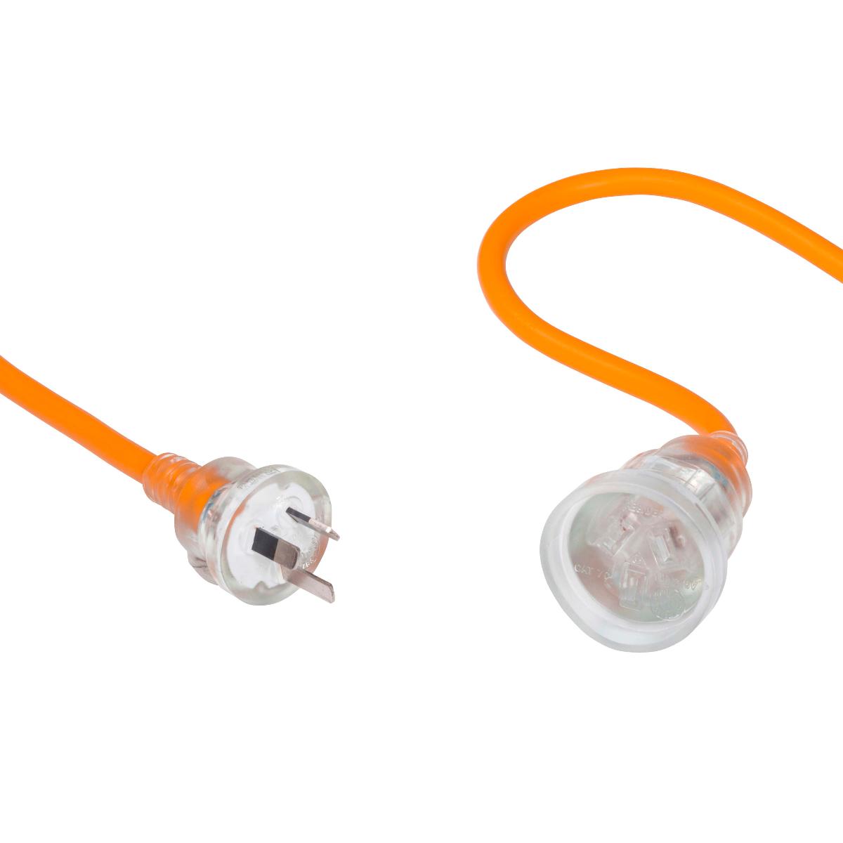 CARAVAN EXTENSION LEAD 8MTR 15A ORANGE