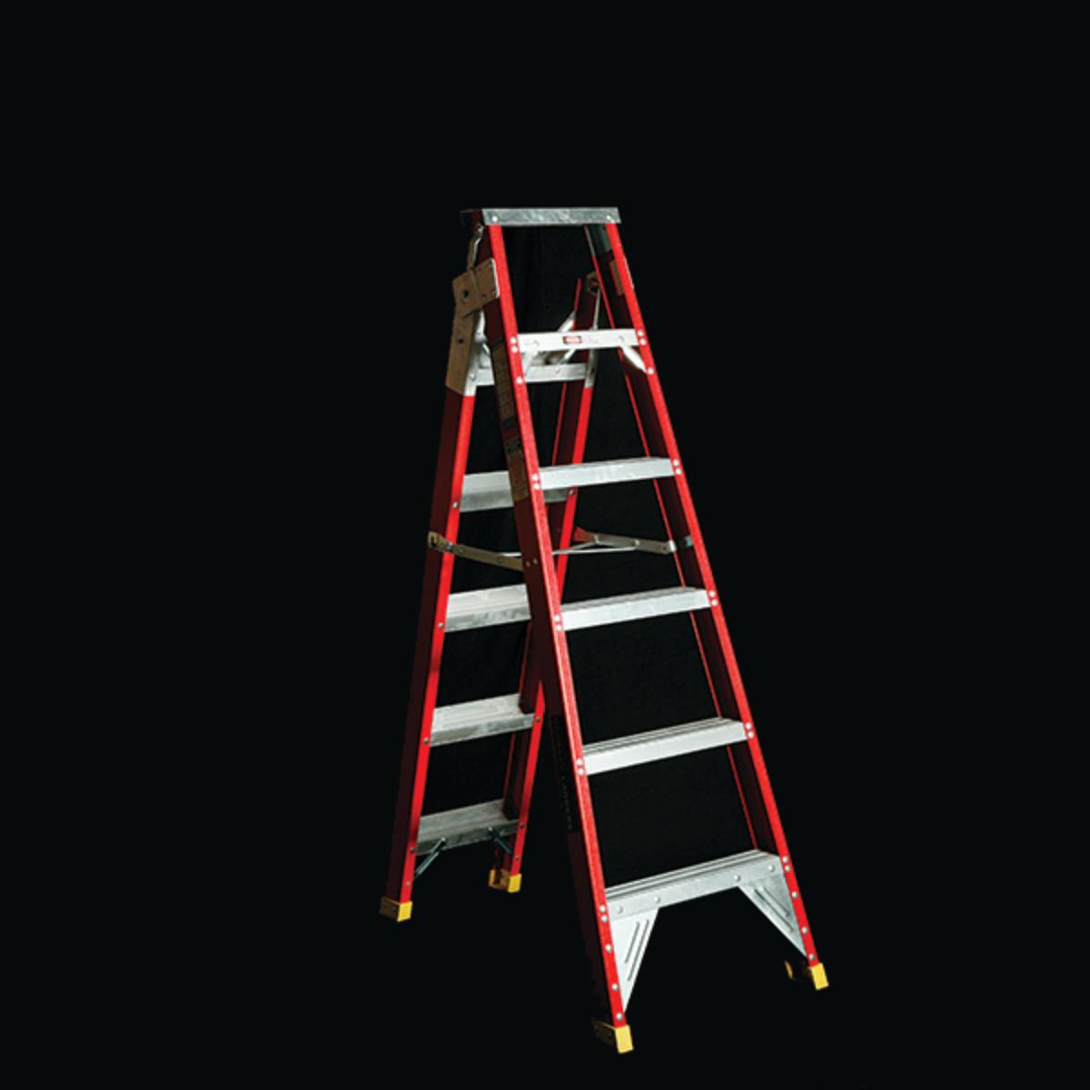 FIBREGLASS DUAL PURPOSE LADDER 1.7-3.3M