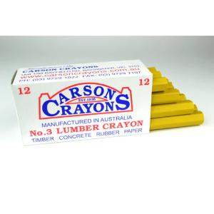 CARSON LUMBER CRAYON YELLOW CARSON LUMBER CRAYON YELLOW