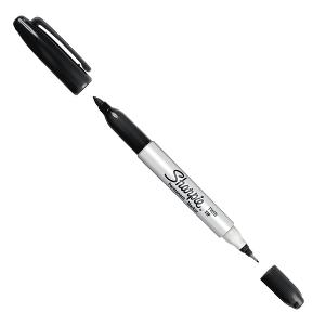 SHARPIE TWIN TIP MARKER FINE/ULTRA BLACK SHARPIE TWIN TIP MARKER FINE/ULTRA BLACK