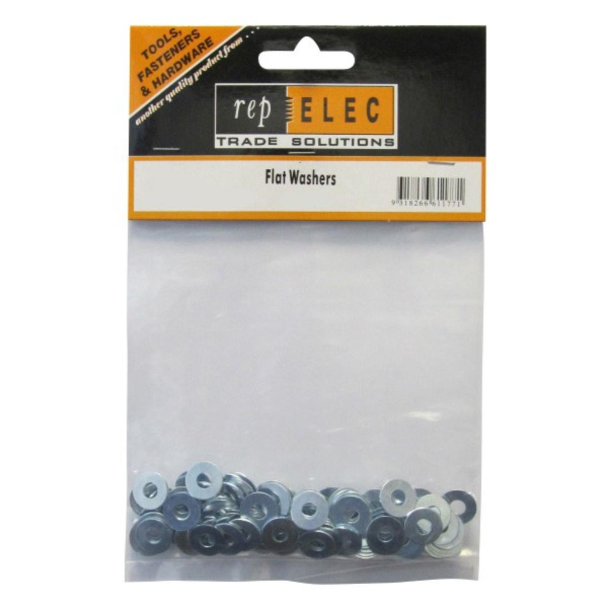 WASHER FLAT ZINC PLATED 5/32