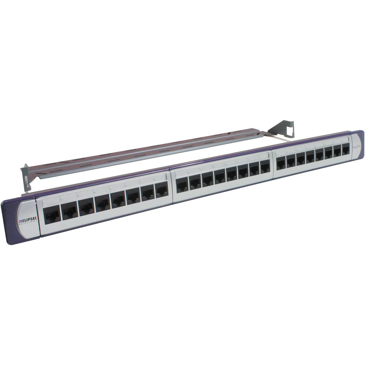 24 PORT CAT5E PATCH PANEL UTP W/JACKS