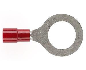 RING TERMINAL RED 10MM STUD DBL GRP