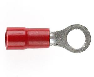 INSUL RING TERM S/G RED 4MM STUD 100PK