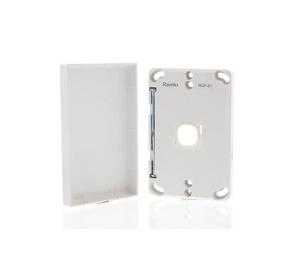 SWITCH PLATE + COVER LESS MECH 1G WHITE