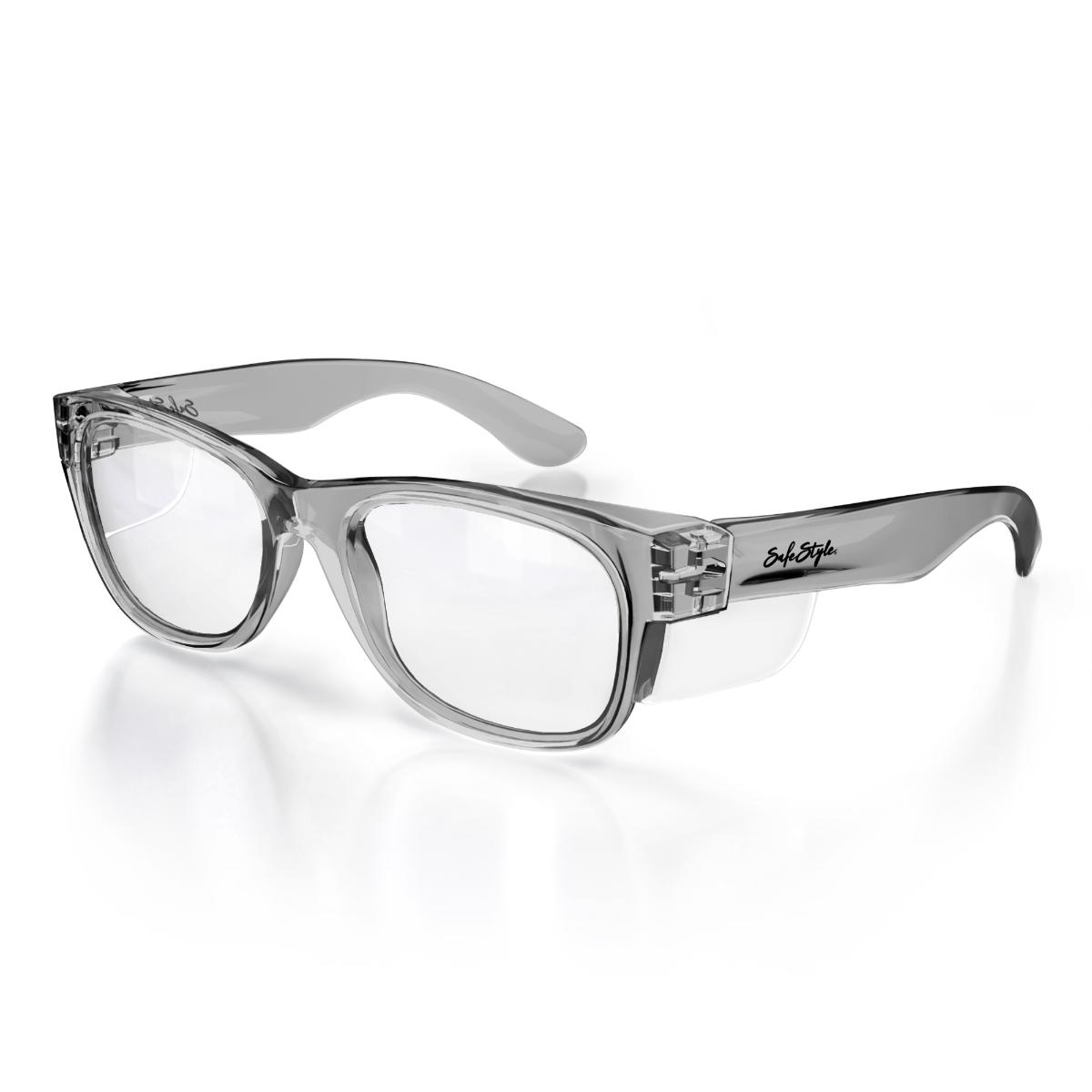 CLASSIC SAFE GLASSES GRA FRAME CLR LENS