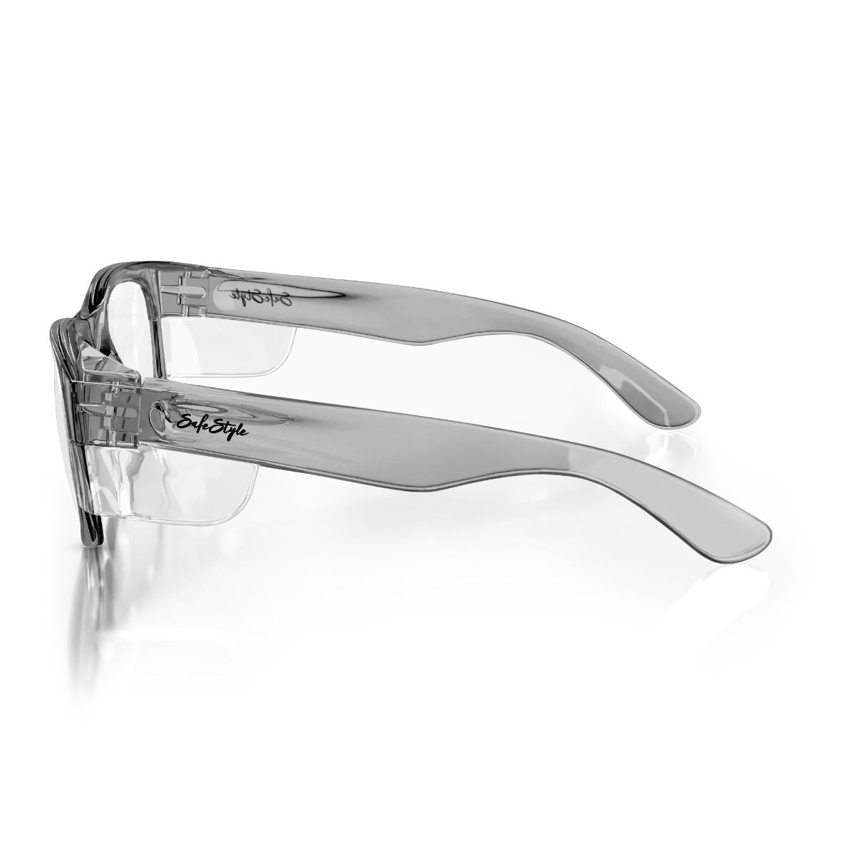 CLASSIC SAFE GLASSES GRA FRAME CLR LENS