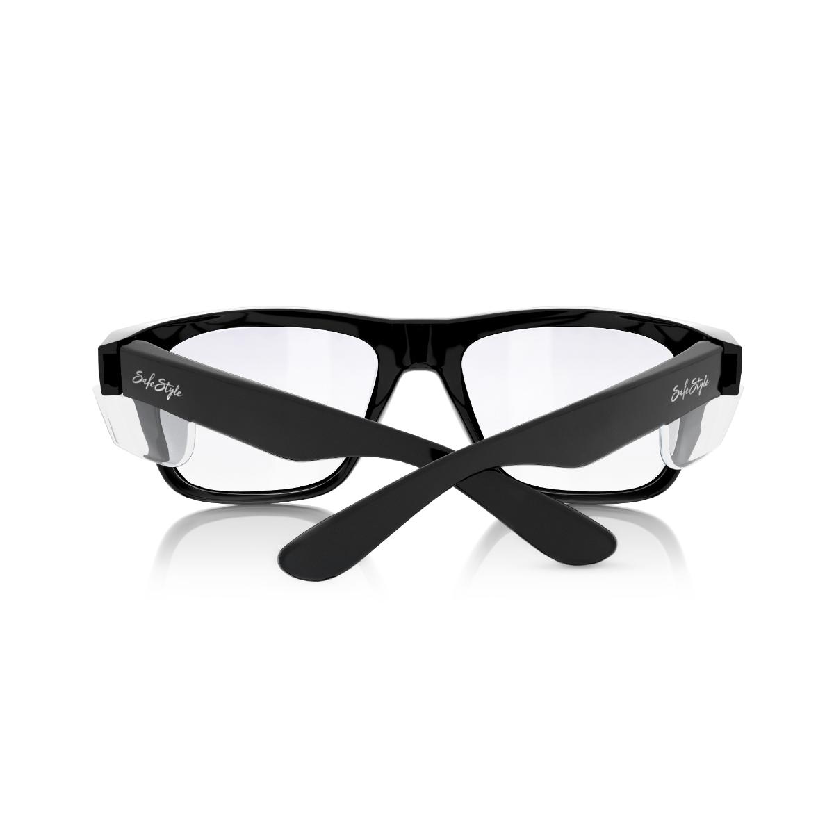 FUSIONS SAFE GLASSES BLK FRAME CLR LENS