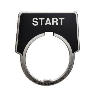 ALUM LEGEND PLATE 30mm START BLK 44X50mm ALUM LEGEND PLATE 30mm START BLK 44X50mm