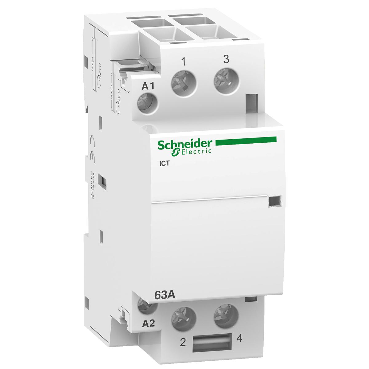 DIN CONTACTOR 2N/O CONTACTS 240VAC 63A